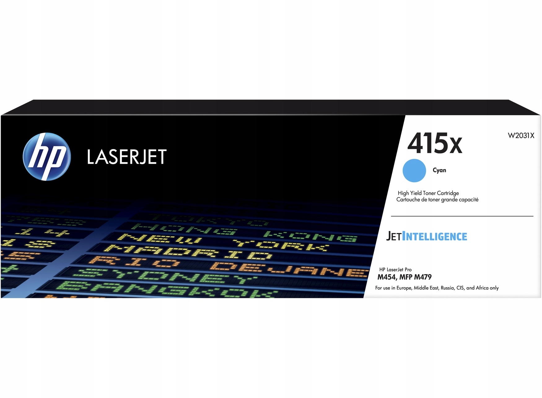 Hp 415X Cyan LaserJet Toner Cartridge, W2031X W2031X