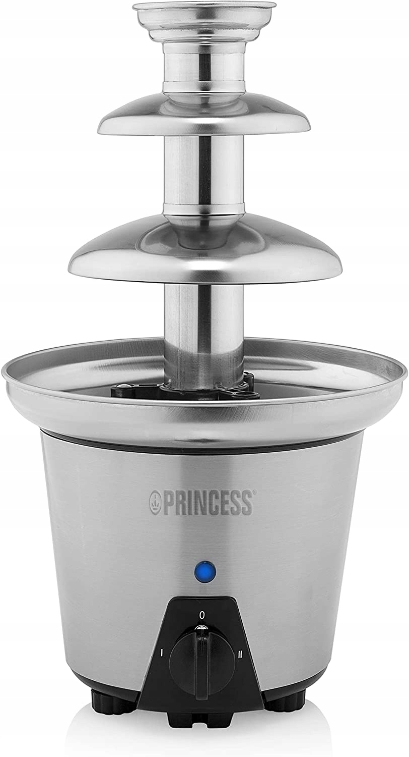 Fontána na čokoládu Princess stříbrná/šedá 90 W