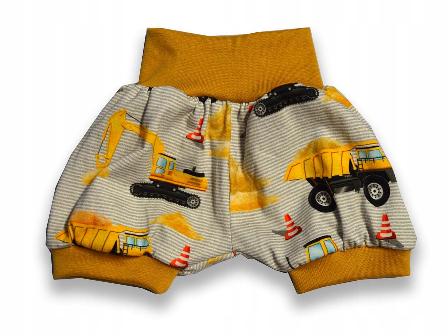 

80/86 szorty krótkie spodenki bawełna Koparki