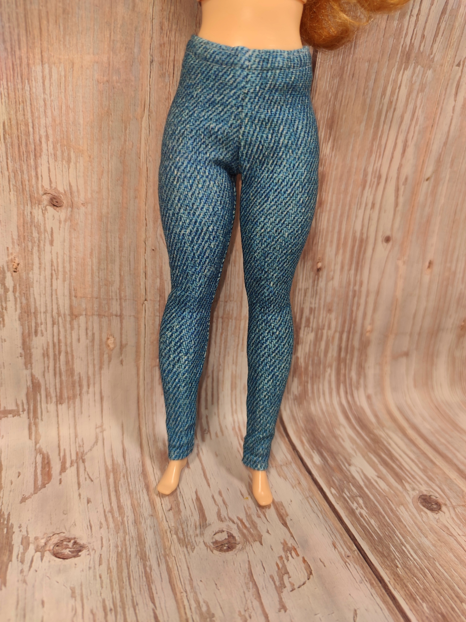MINI spodnie dla lalek Barb CURVY 28-30cm Jeans Kod producenta legginsy dla lalek barb curvy