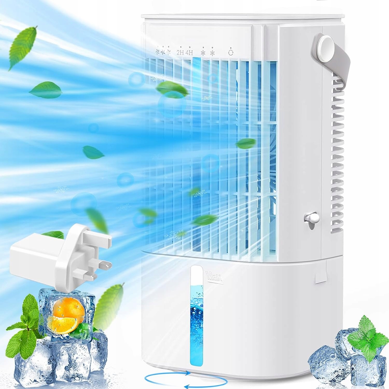 Przenośny klimatyzator 3 prędkości, biały YP2306