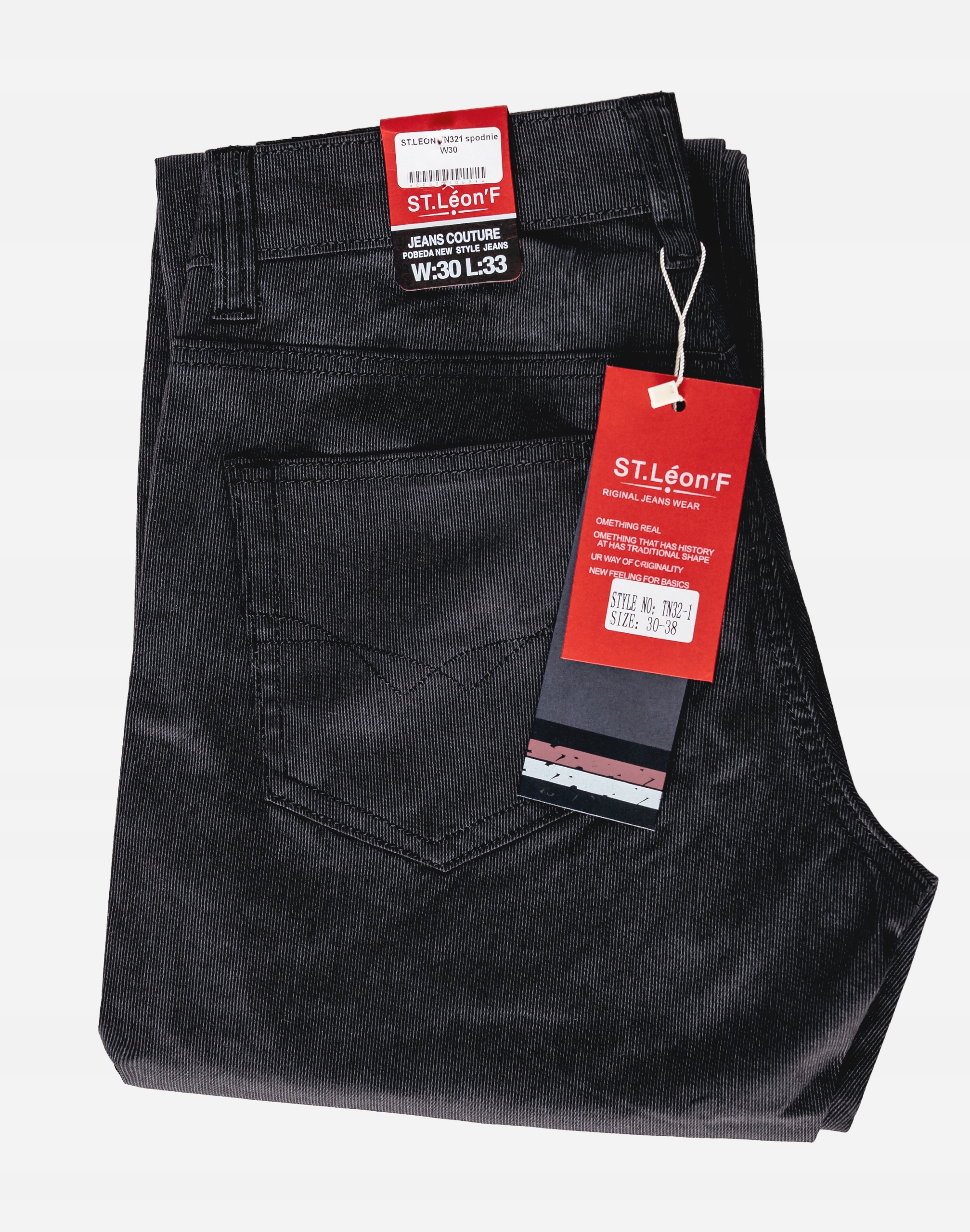 Eleganckie Cienkie Czarne Spodnie Męskie z Bawełny na Wiosnę Lato TN321 W32 Materiał dominujący bawełna