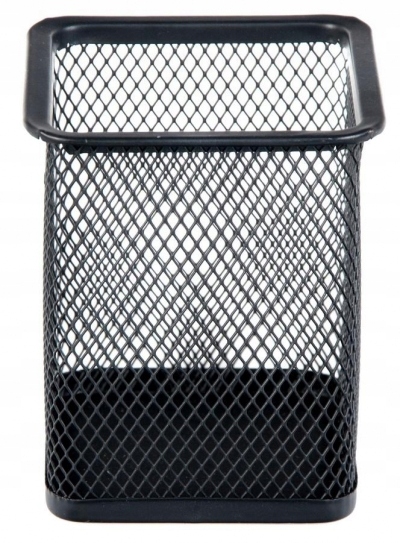 

Pojemnik na długopisy metalowy kwadratowy czarny