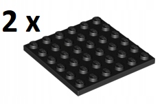 

Lego Black Plate 6 x 6 3958 2 szt