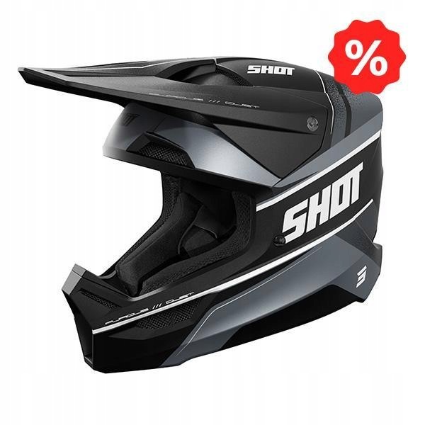 Prilba Shot Furious Dust Black Matt veľkosť Xs