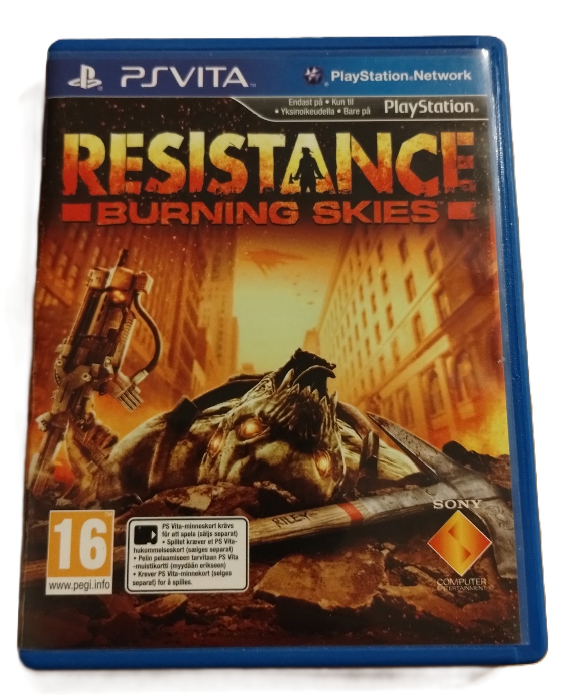 The Resistance Burning Skies Sony PS Vita польский язык