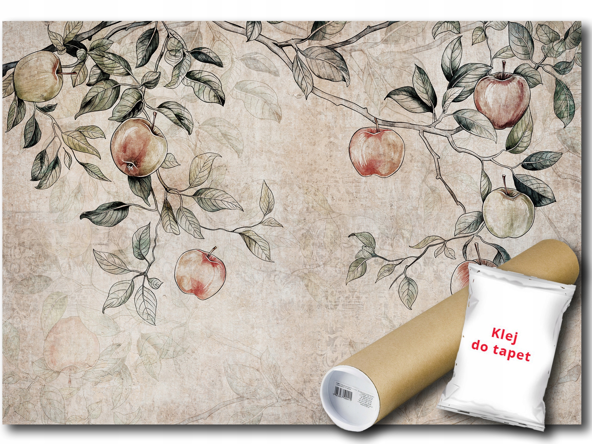 Fototapeta Vinylová Grafika Dekorácia Strom Vetvy Ovocie Jablká 416x290