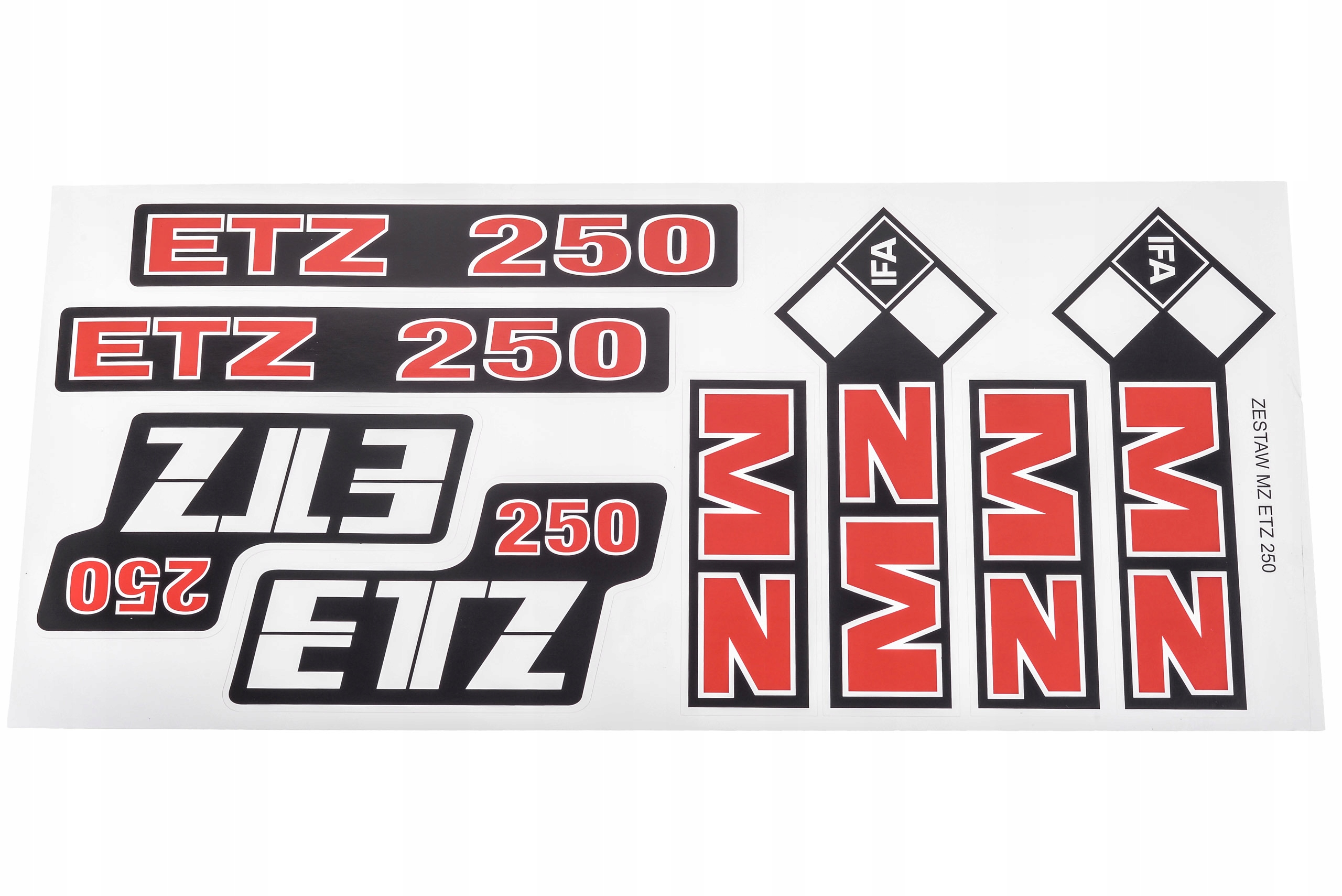 

Komplet zestaw naklejek naklejki Mz Etz 250