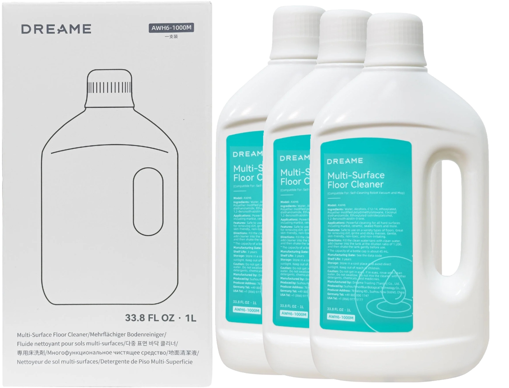 Originálny koncentrát refill Dreame Mova 1:200 1 l L10 L20 X40 X50 darček