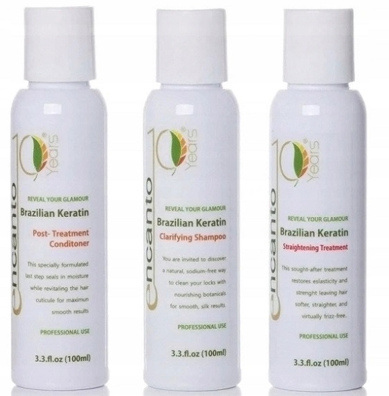 

Encanto Keratyna Prostowanie Włosów Zestaw 3x100ml
