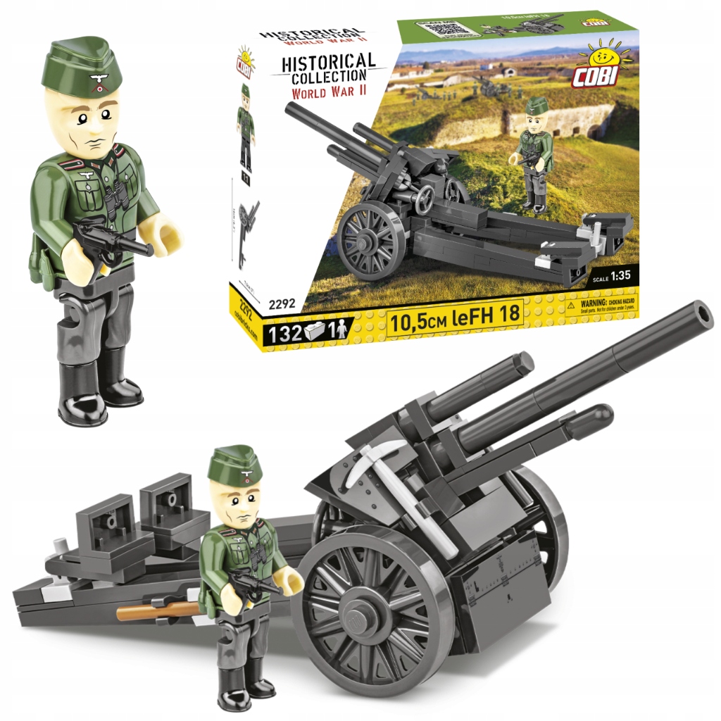 

Cobi 2292 Historical Collection Wwii 10,5cm Lefh 1