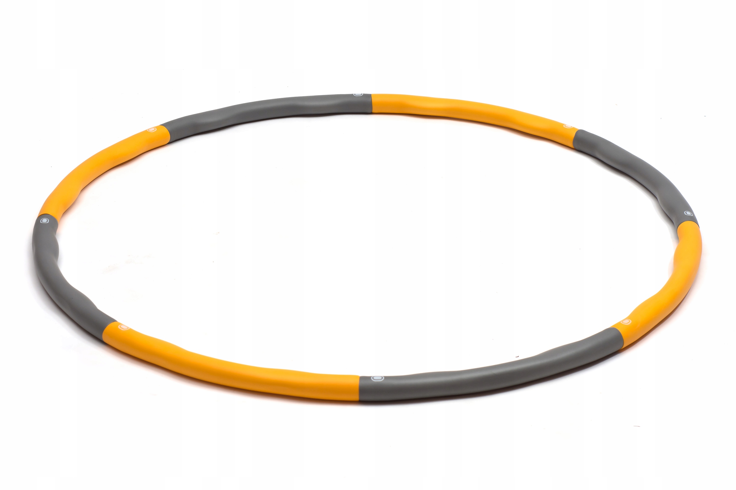 HULA HOP Z WYPUSTKAMI FITI 96 CM,SZARO-POMARAŃCZOWE