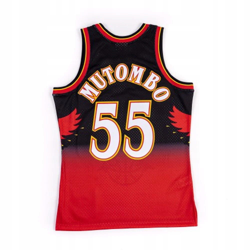 KOSZULKA MITCHELL&NESS NBA SWINGMAN ROAD JERSEY HAWKS 96 DIKEMBE MUTOMBO L Stan opakowania oryginalne