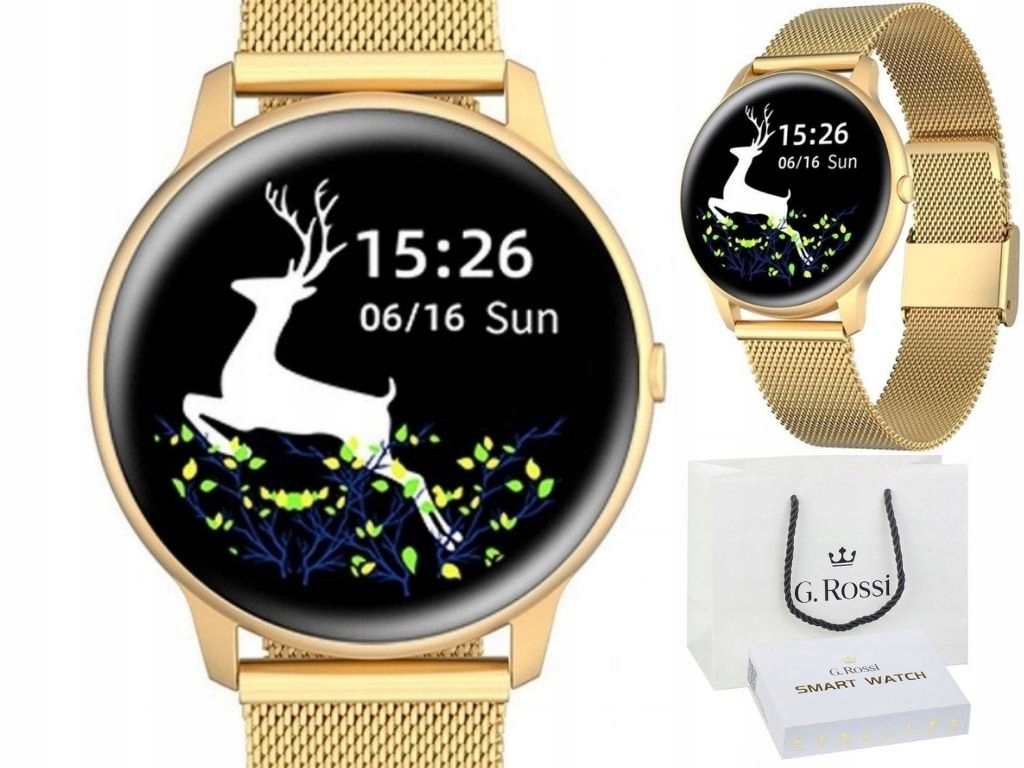 

Damski Smartwatch G.rossi Złoty