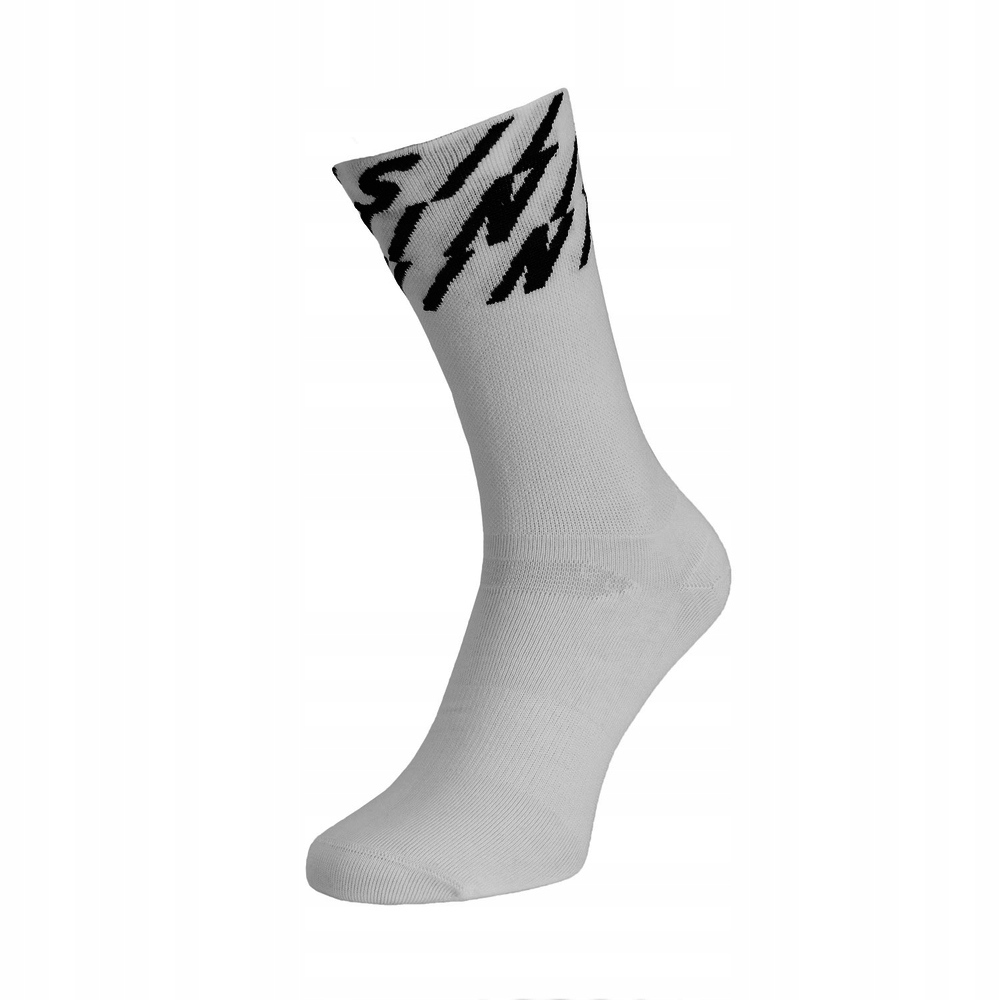 Skarpety rowerowe unisex Silvini Oglio białe/czarne 36-38