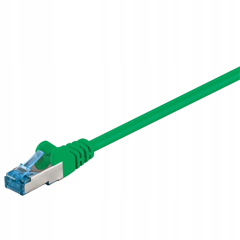 Kabel Lan Patchcord Cat 6A S/ftp zielony 15m