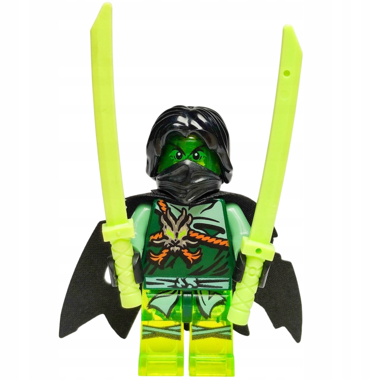 NOWA Lego Figurka Ninjago - Morro - Black Tattered Cape - njo163