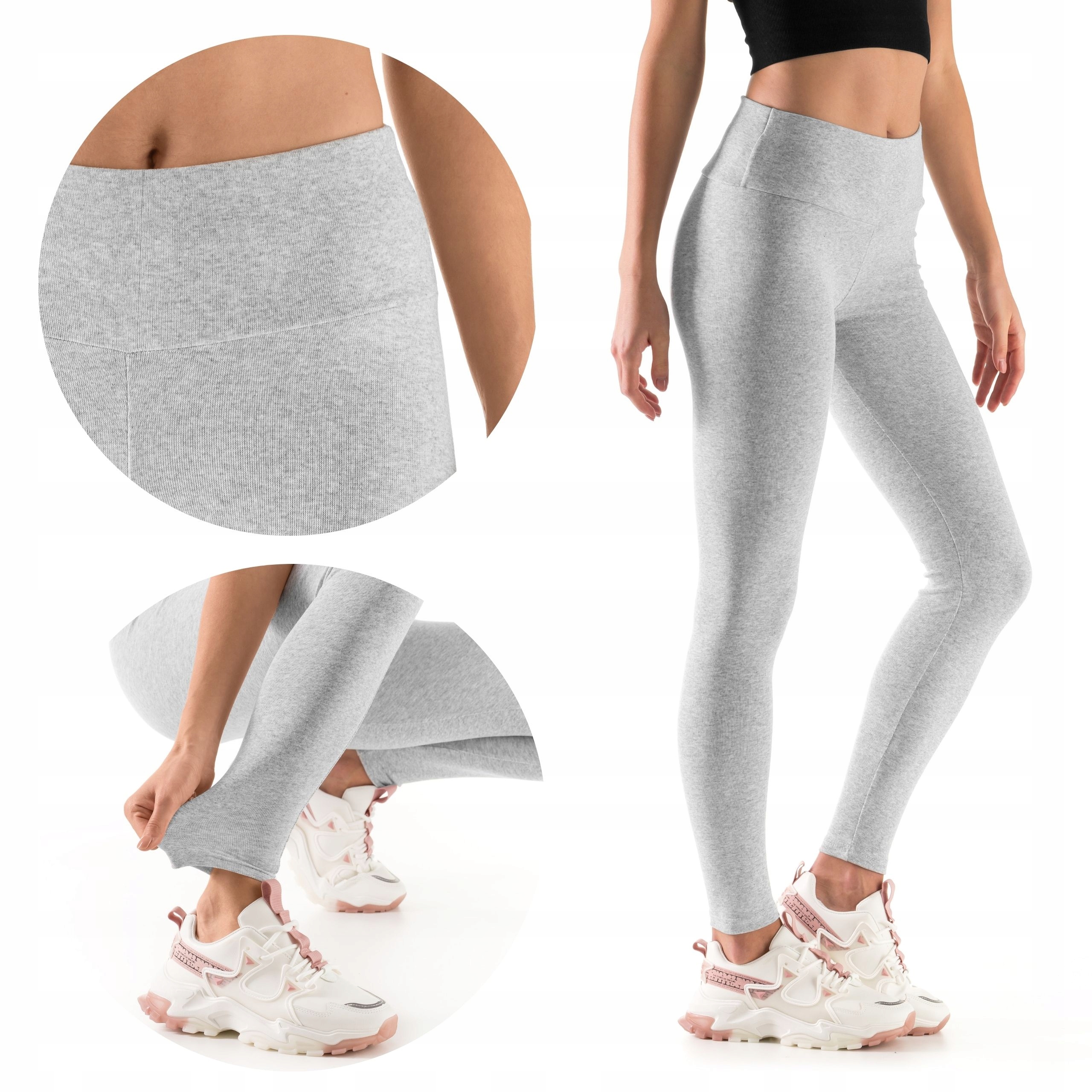 

Legginsy Damskie Z Wysokim Stanem Getry Melanż 36