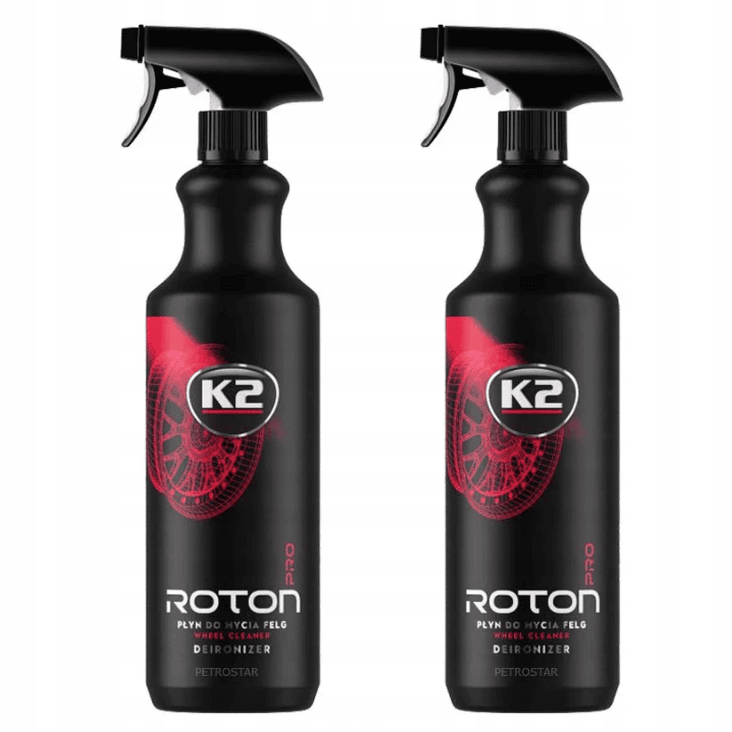 2 x Płyn do Felg K2 Roton Pro Krwawa Felga 1L Zestaw