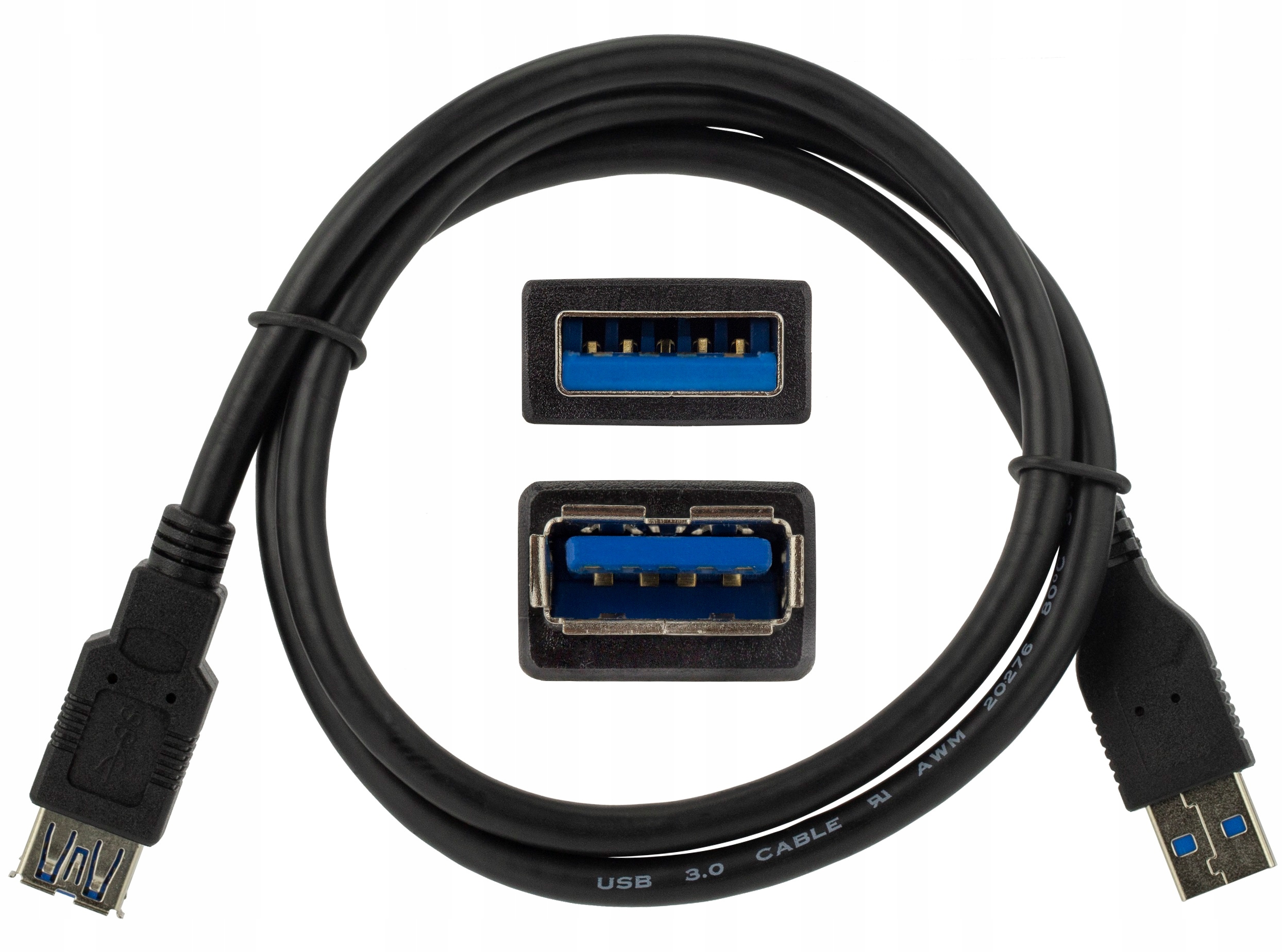 Przedłużacz USB 3.0 Neku 42.0054 A do A męsko-żeński 0,8 m