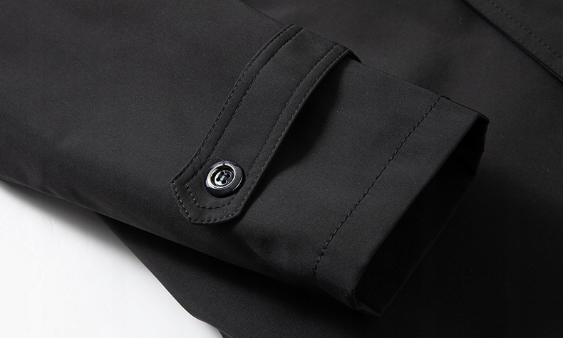 MODNY, LUKSUSOWY PŁASZCZ MĘSKI W STYLU BIZNESOWYM Cechy dodatkowe jednorzędowy ocieplenie z podszewką