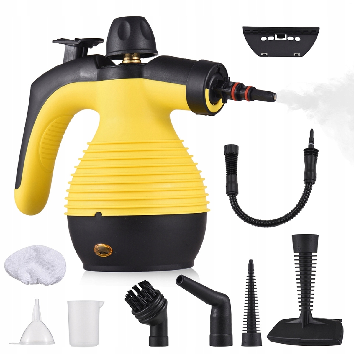 Parní Čistič 1050W 3.5BAR Silné Parní Čištění 9 Kusů Příslušenství Velká Sada