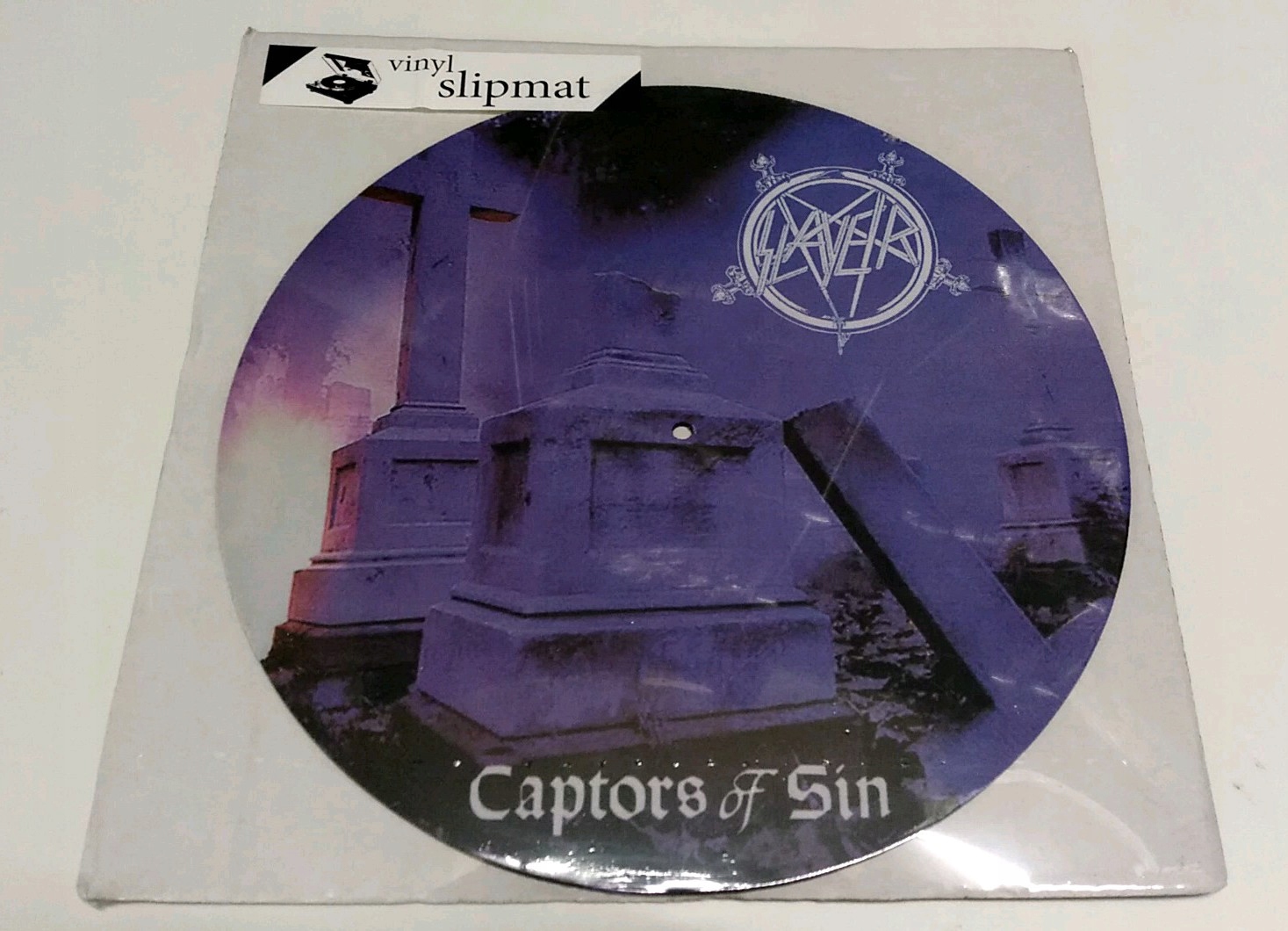 Slayer Captors thrash Mata gramofon winyl slipmata