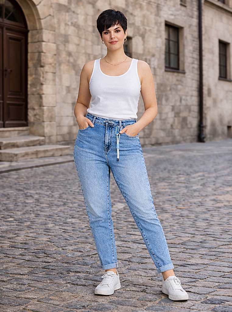 dámské džínové kalhoty Version mom fit, velikost 31