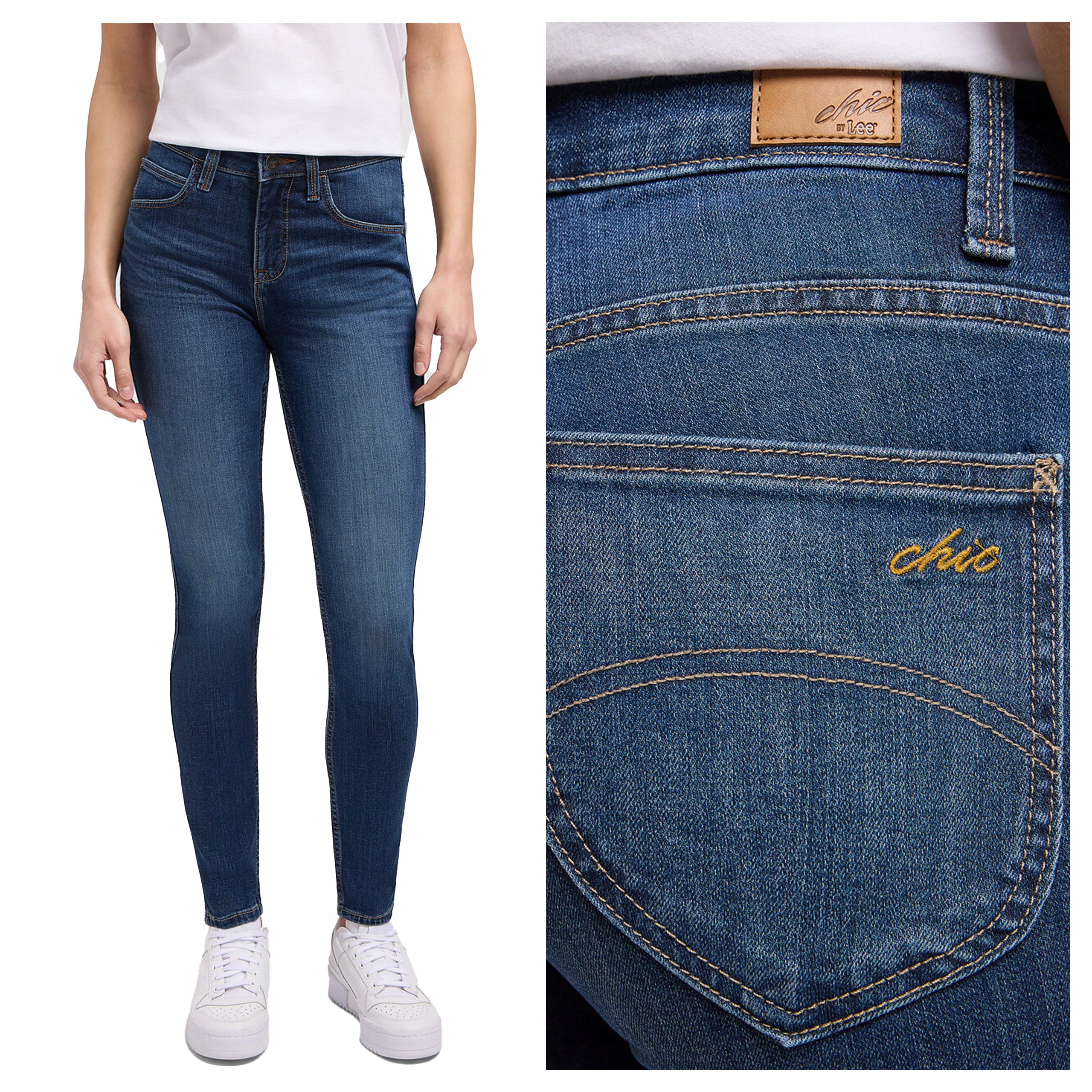 Lee High Rise Skinny W26 L31 Dámské džínové kalhoty džíny Přiléhavé