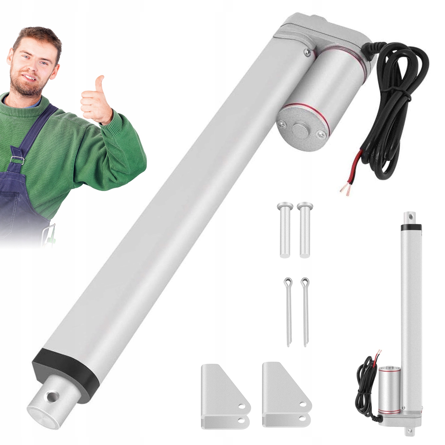 Elektrický Lineární Pohon 12V Teleskopický S Mechanickým Blokováním