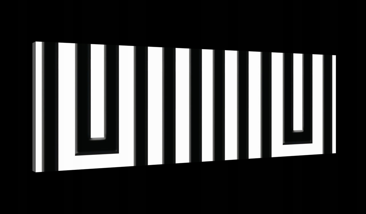 Obraz 145x45 Geometrický černobílý vzor abstrakce minimalismus umění