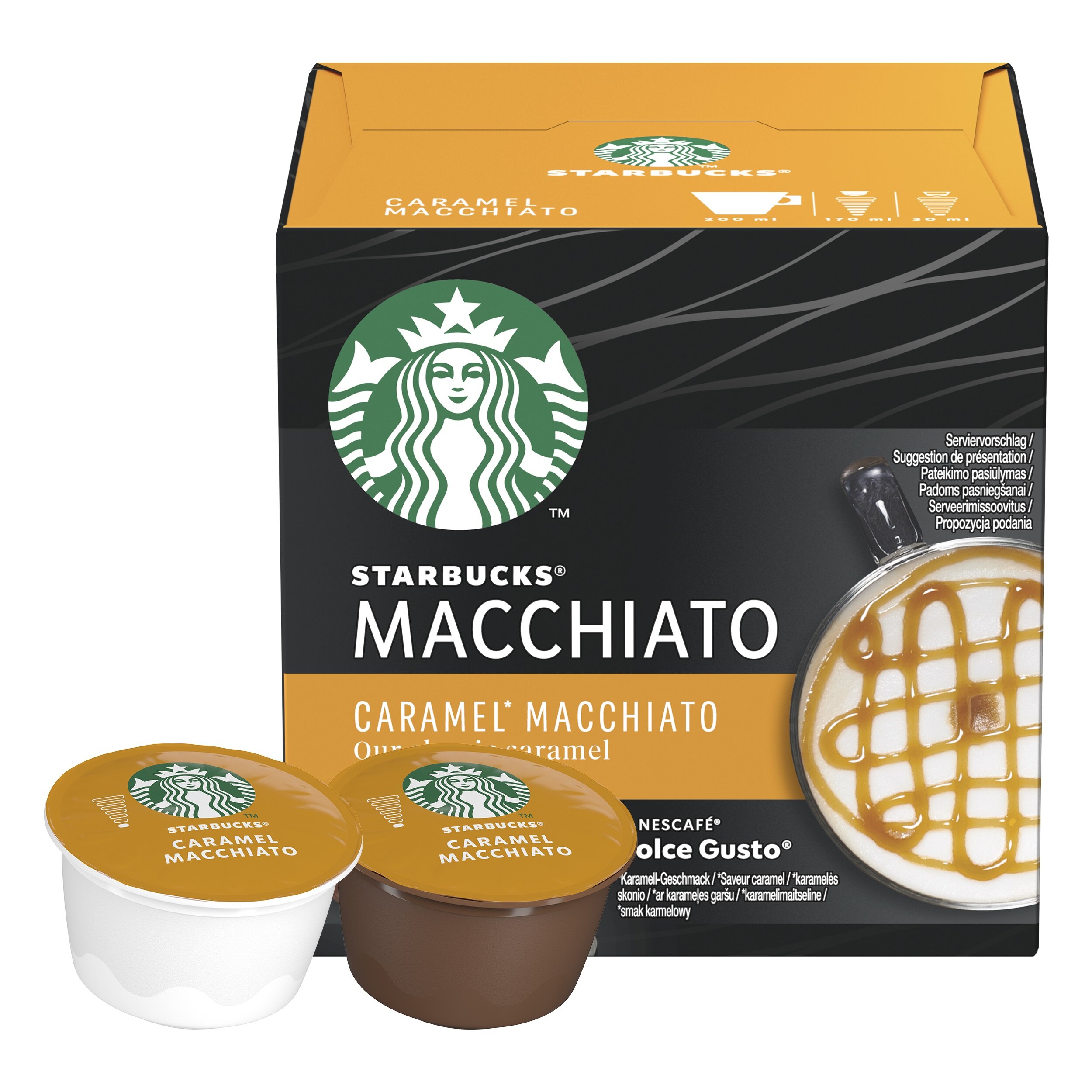 Kapsułki STARBUCKS Dolce Gusto ZESTAW 6 x 12 MIX Rodzaj kawa czarna