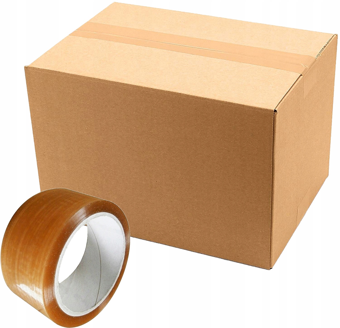 Taśma pakowa klejąca kauczukowa kauczuk transparent 48/66 36szt