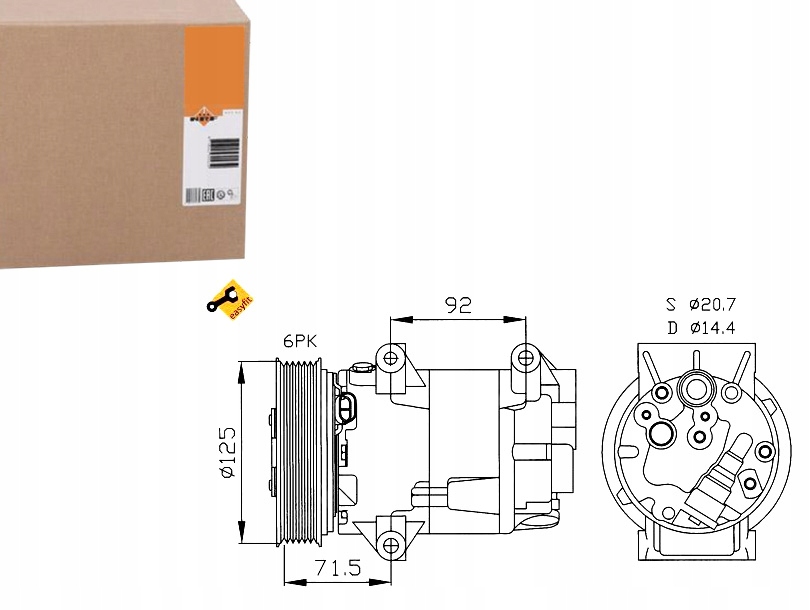NRF32208 Kompresor Klimatizace Renault Megane/nis Asistent řidiče #33