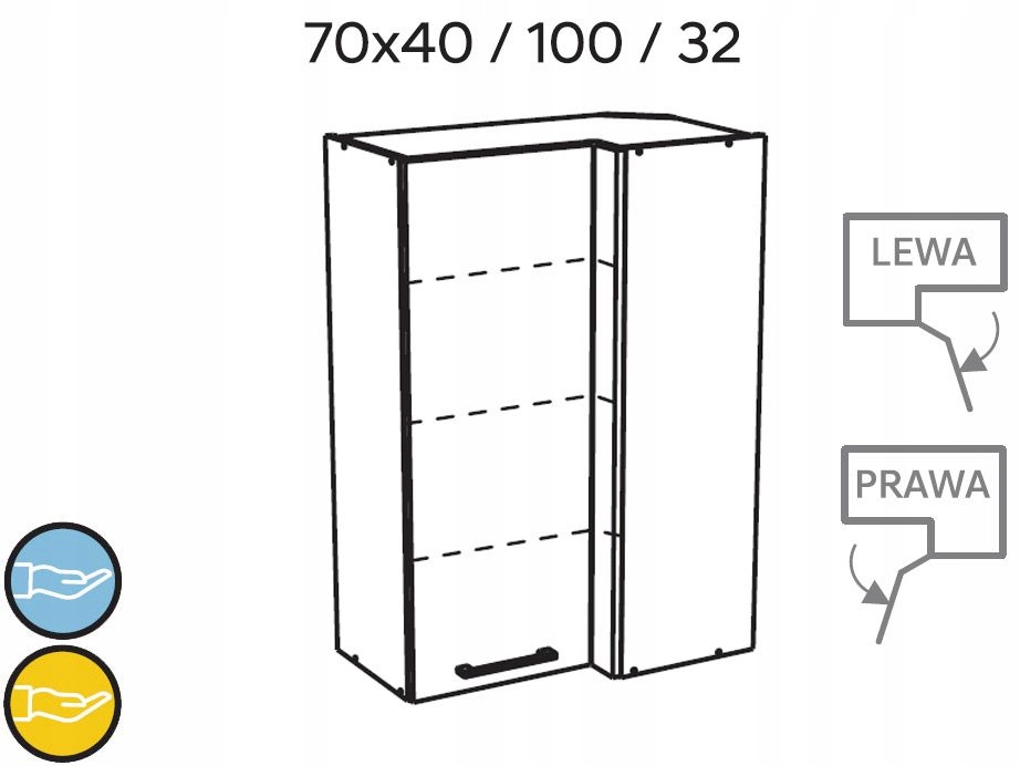 WRP70x40/100 - szafka wisząca KamMono F7 Marka inna