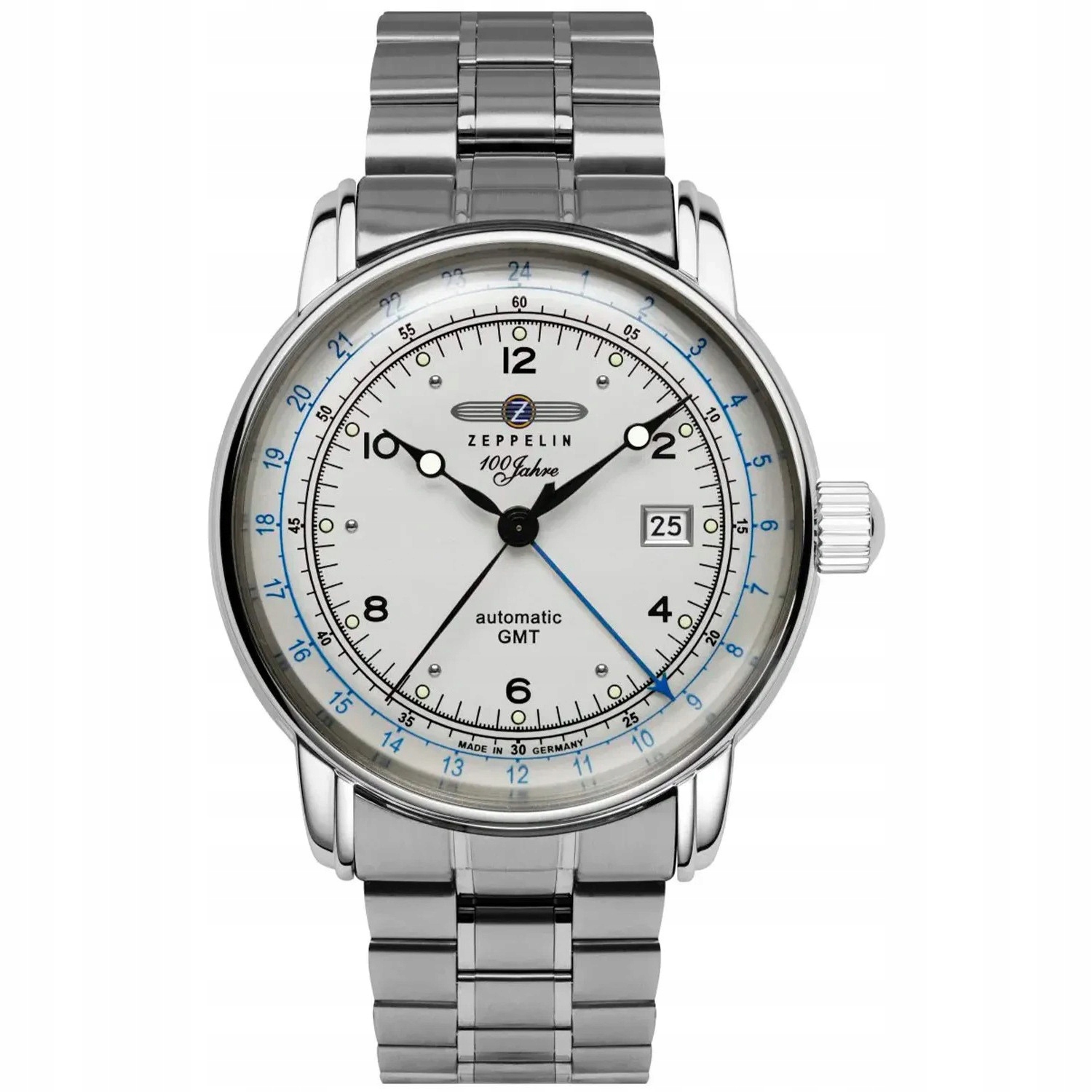 Pánské Hodinky Zeppelin 8666MB1 stříbrný náramek