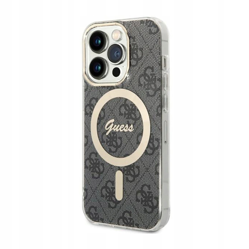 Guess 4G MagSafe – Pouzdro pro iPhone 14 Pro (Černé)