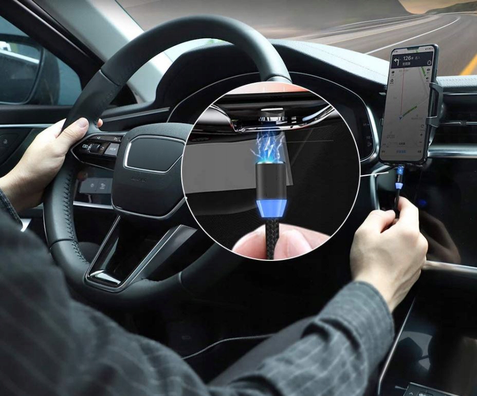 KABEL MAGNETYCZNY 3w1 MICRO TYP-C USB-C do IPHONE Marka bez marki