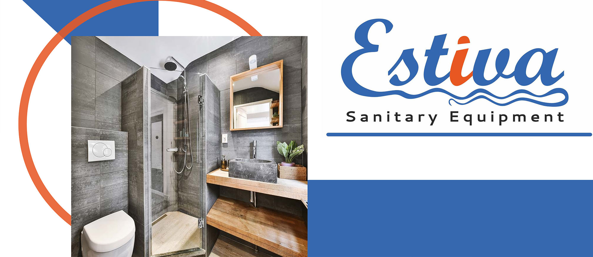 BATERIA TERMOSTATYCZNA PRYSZNICOWA NATRYSKOWA CHROM ŚCIENNA ESTIVA Kolor chrom