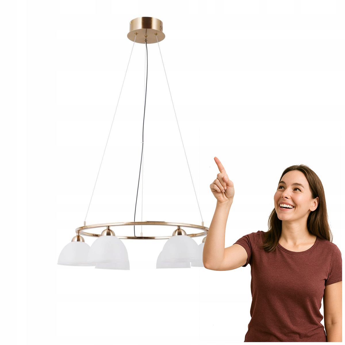 Závěsná Led lampa 30W Montiela PND-34374-6-HBR Italux