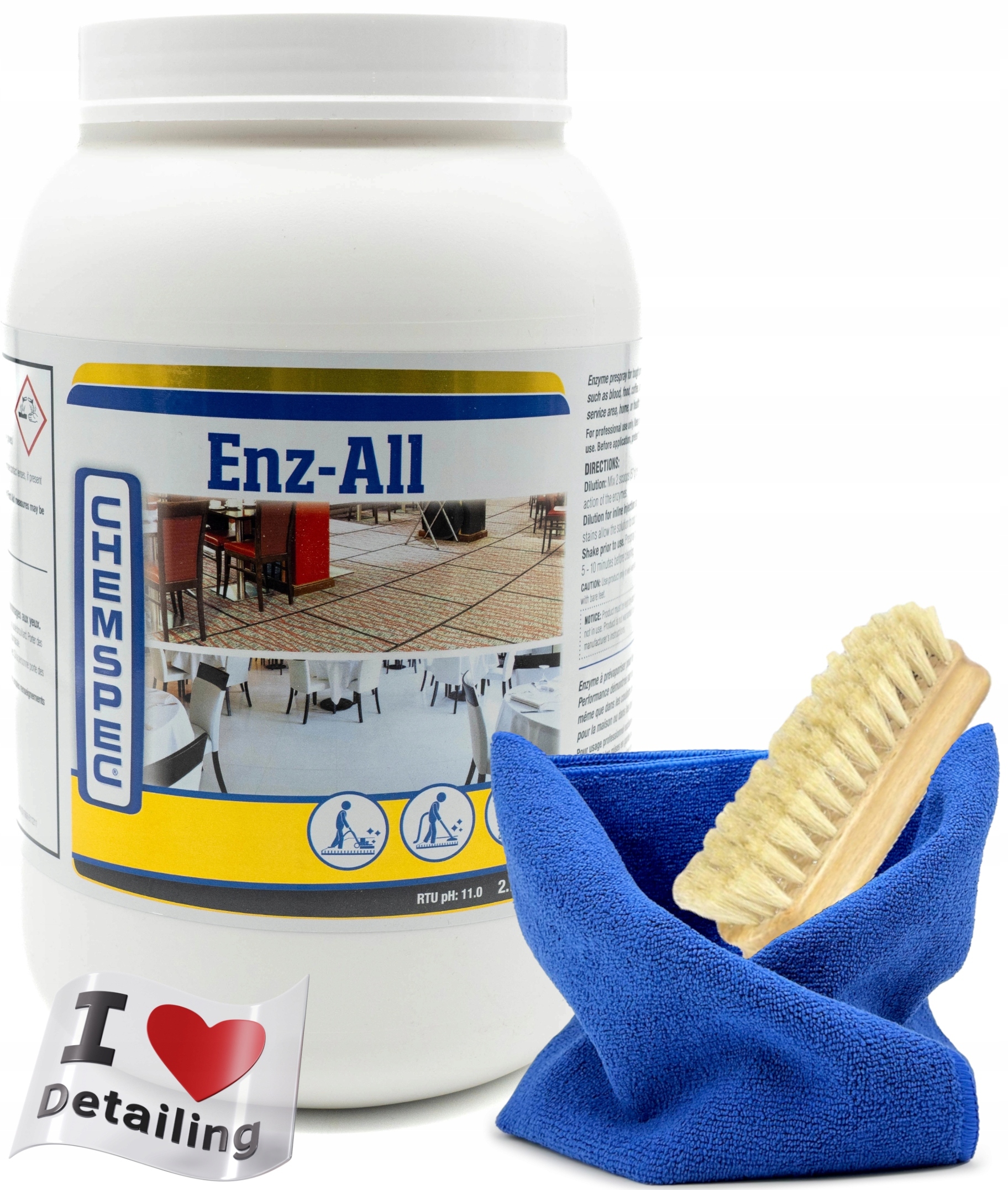 Chemspec Enz-all Pre-Spray 2,7 kg Prášok na pranie kobercov a poťahov kresiel