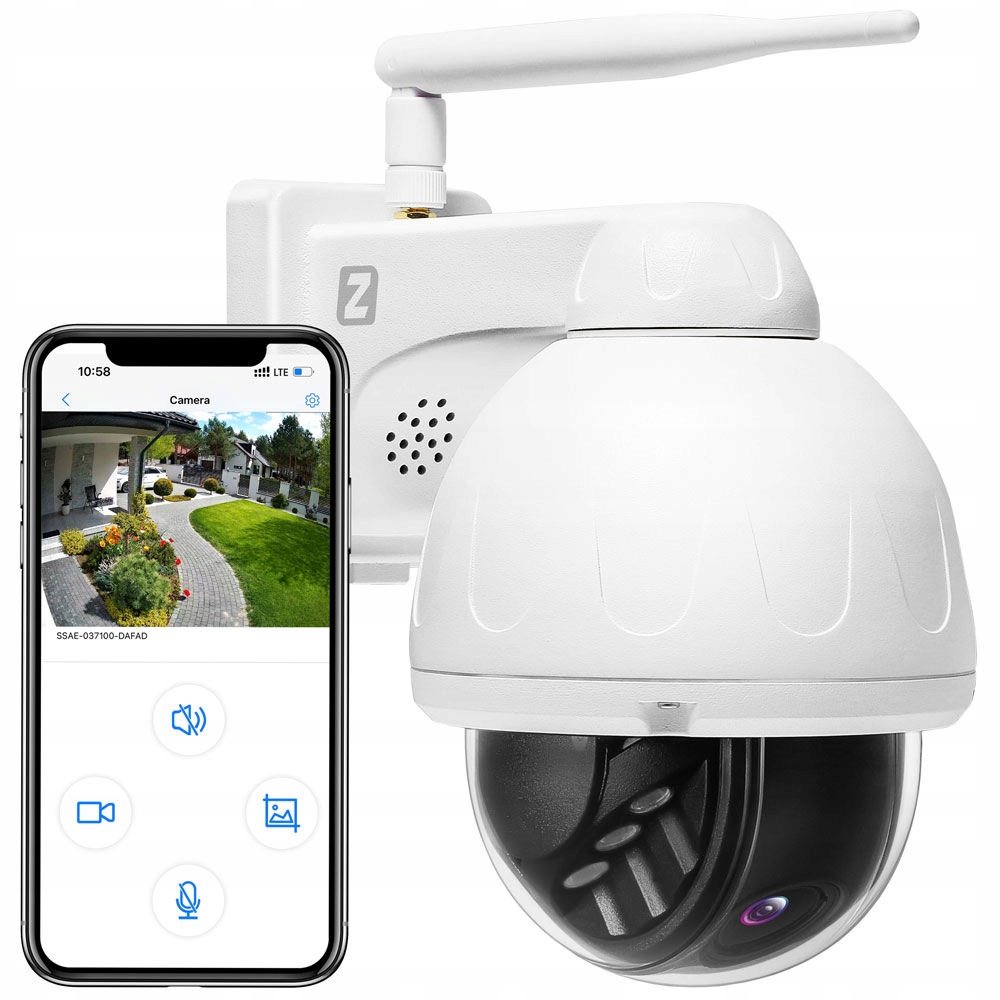 

Kamera Zewnętrzna Obrotowa WiFi 5MPx 4MPx Metalowa