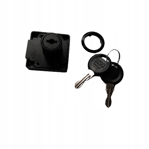 

Zamek meblowy kwadrat Siso Czarny 40x40