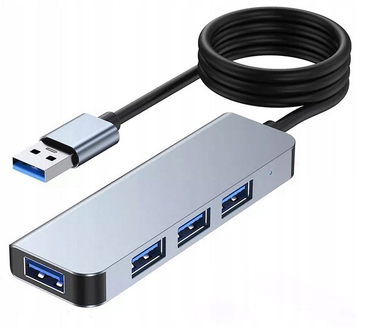 

Adapter Hub Przejsciówka 4 w 1 Usb-a 4 x Usb 3.0