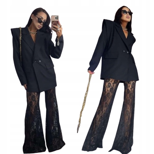 La milla marynarka wigilia oversize czarna impreza urodziny