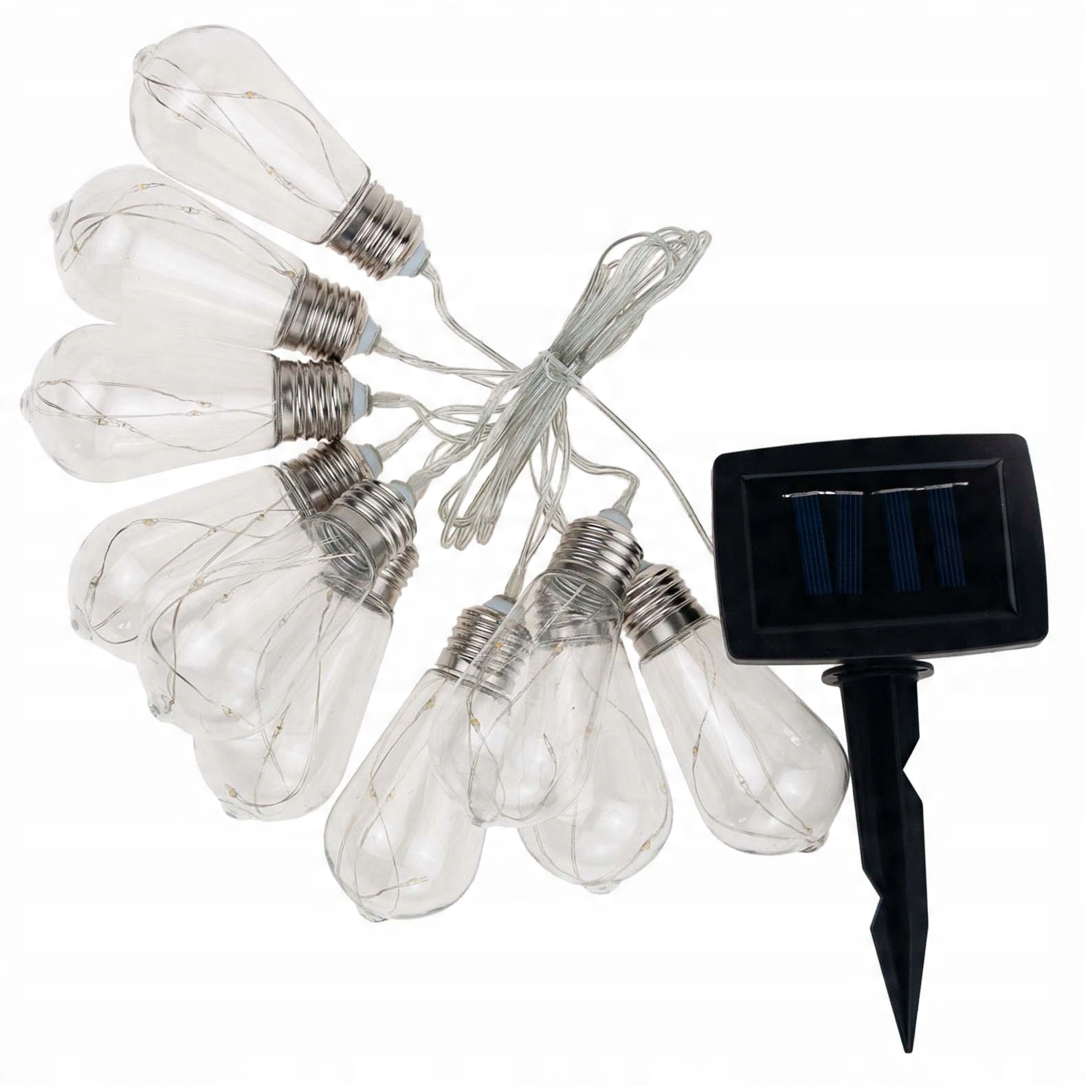 

Lampki Solarne Led Girlanda Żarówki Ogrodowe 10szt