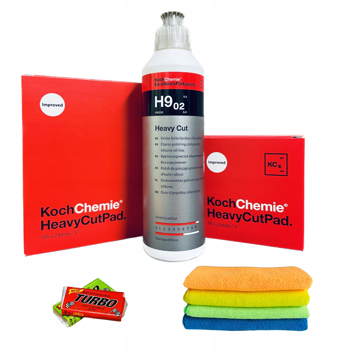 KOCH Chemie Heavy Cut ZESTAW pasta + 2 pady GIFT!