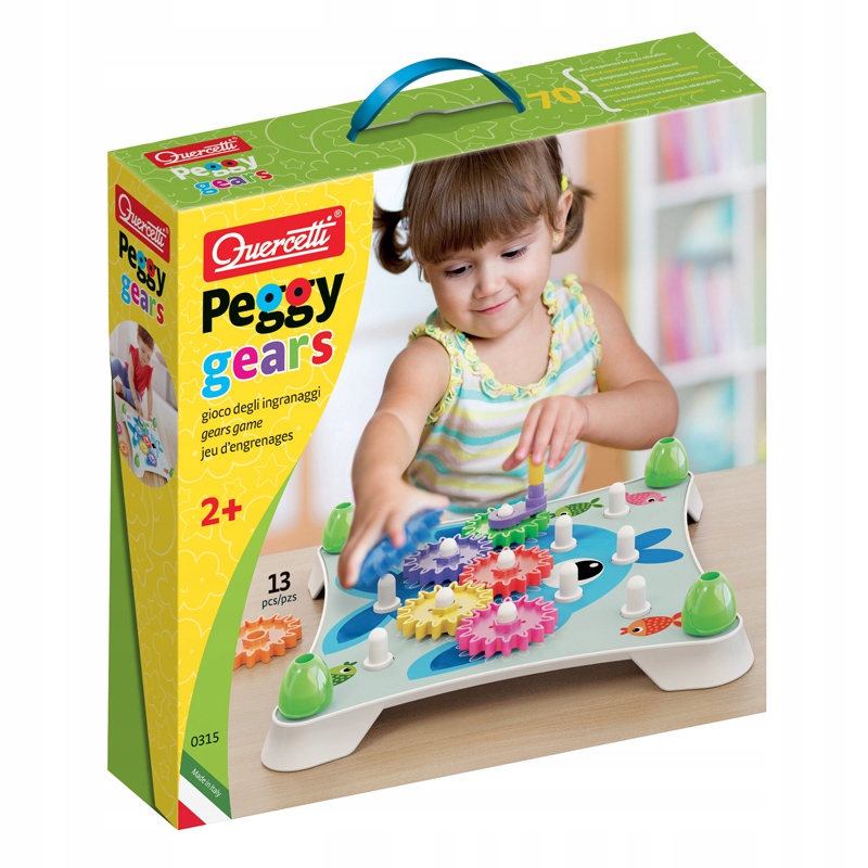 

Układanka Quercetti Peggy Gears koła zębate od 2 l