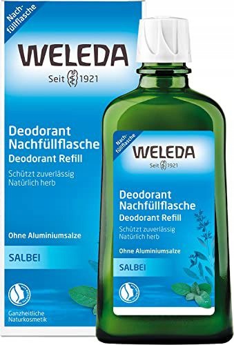Weleda Šalvějový Deodorant 100 ML Objem: 200 ML Náplň
