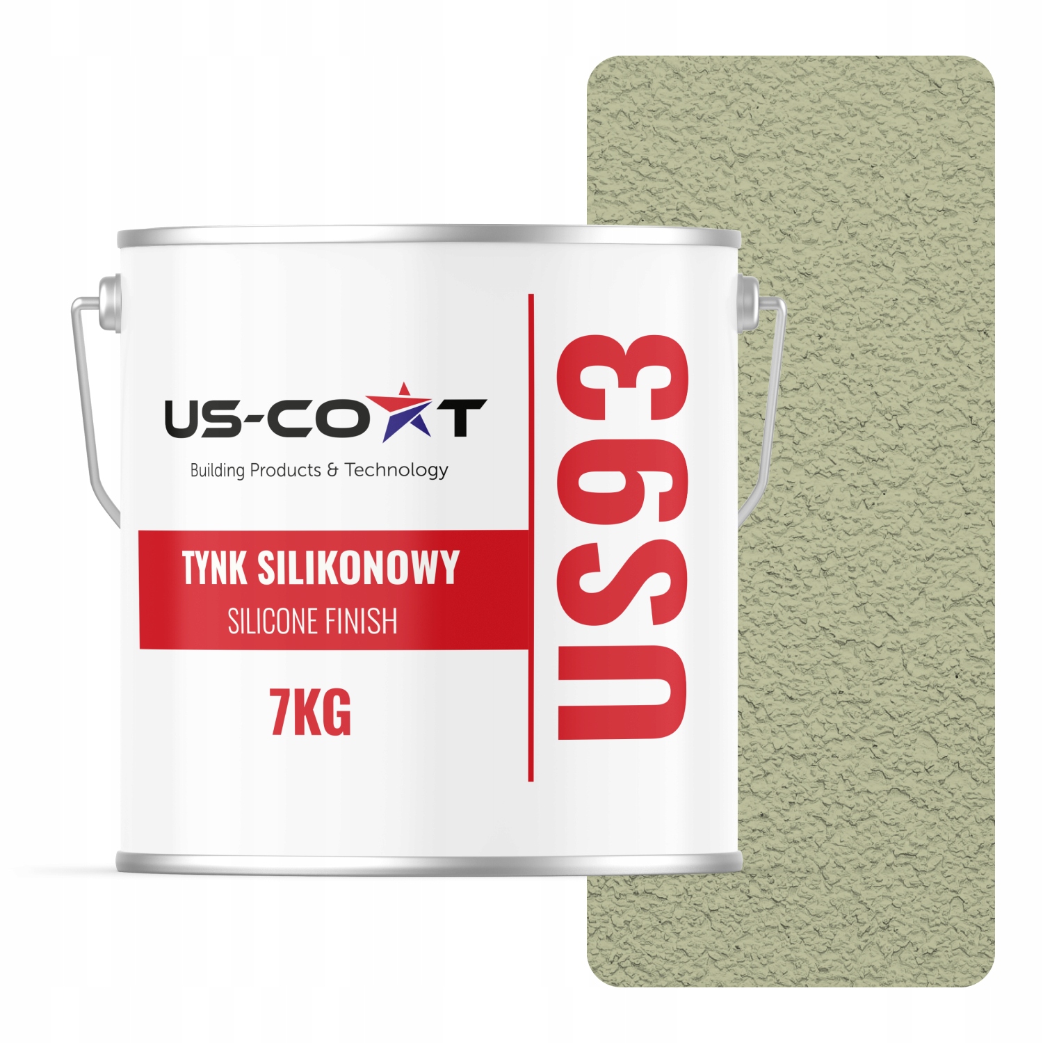 Silikonová Fasádní Omítka Zelená Světlá F483 7 Kg Beránek Granulace 2.0 mm